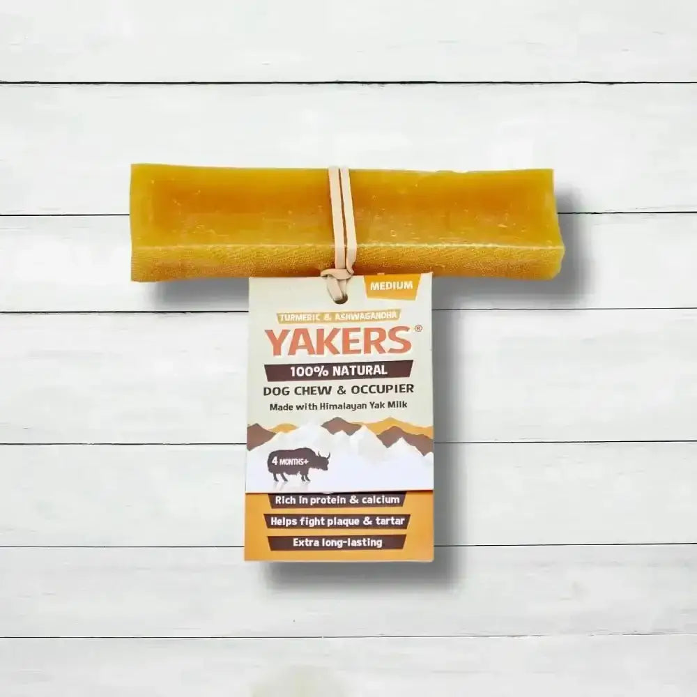 Yakers Turmeric natural dog chew with yak milk and lime juice