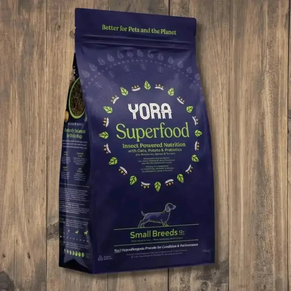 Yora Dog Adult Small Breed with yora’s grubs for fussy dogs