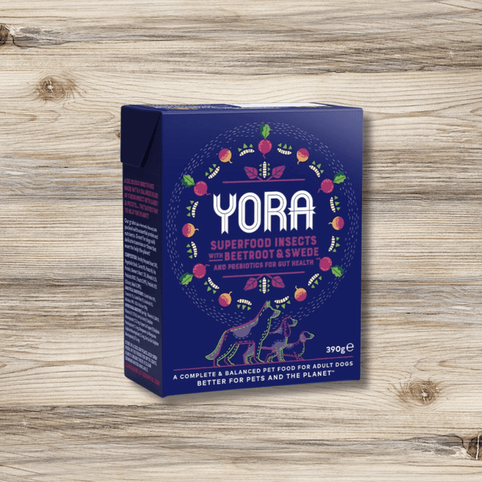 Yora Beetroot & Swede - Insect dog food.