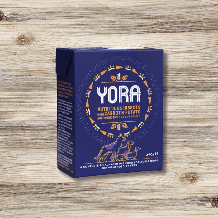 YORA Dog Pate Carrot & Potato 390g - Insect wet dog food.