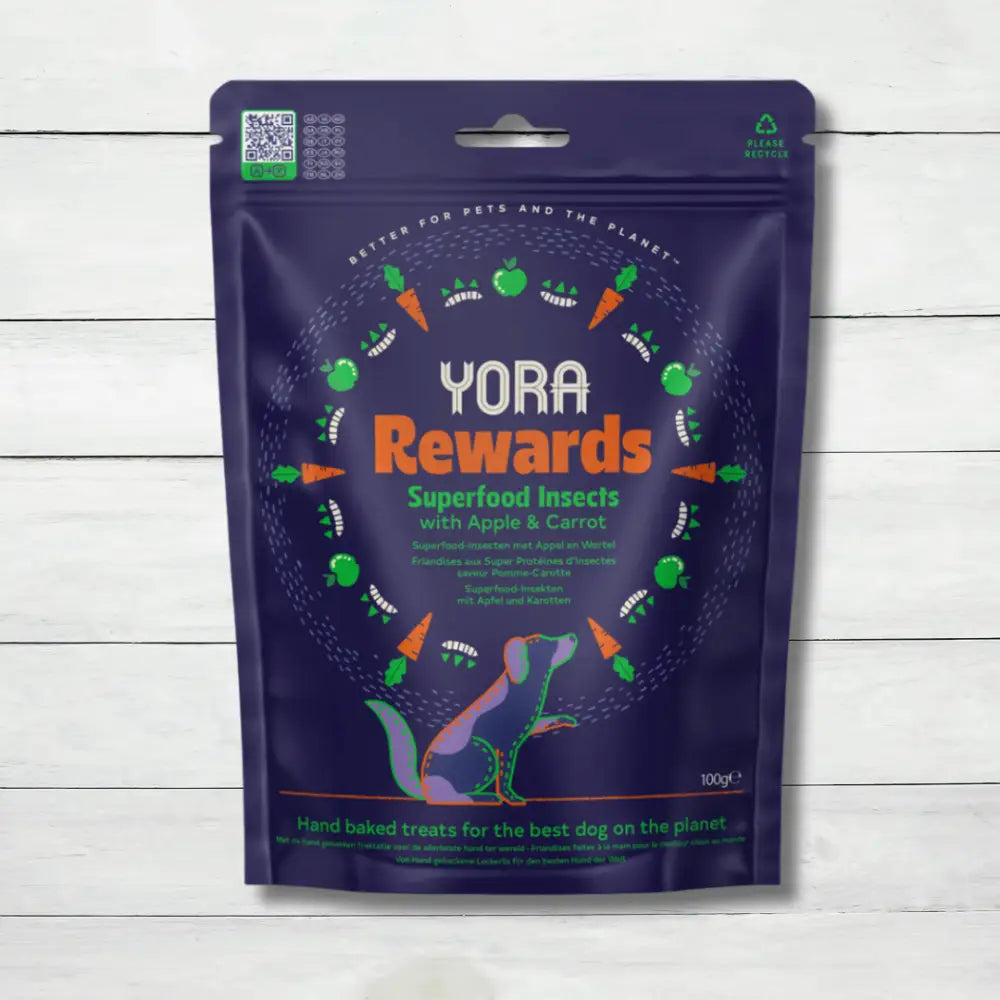 YORA Dog Rewards Carrot & Apple 100g