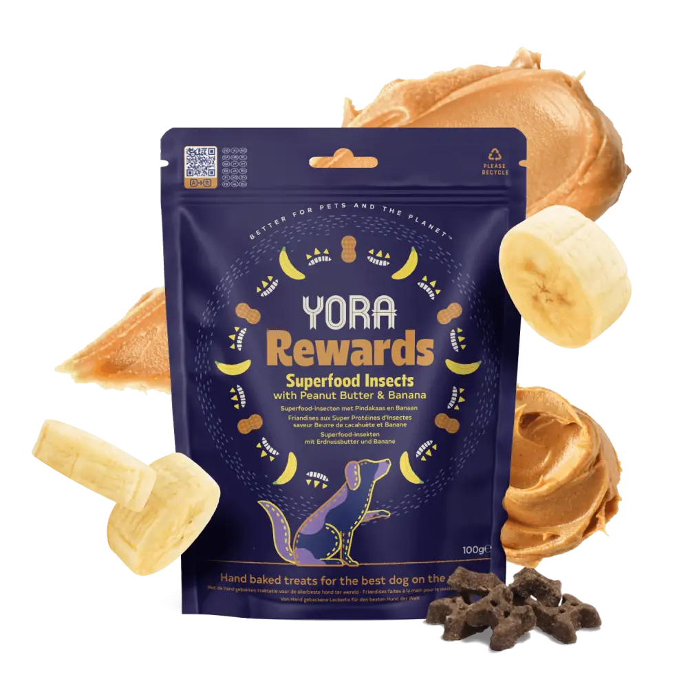 YORA Dog Rewards Peanut & Banana 100g