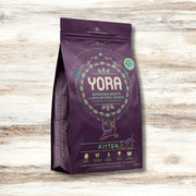 Yora Kitten 600g bag with purple green insect design for joint care gut health