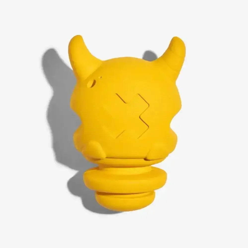 Zee.Dog Cyclops super tough rubber toy with Pikachu horns and tail