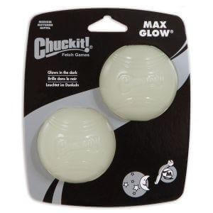 Chuckit! Glow In The Dark Ball 2 Pack Dog Toys Chuckit!