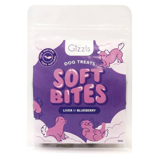 Gizzls Liver & Blueberry Chewy Dog Treats 300g