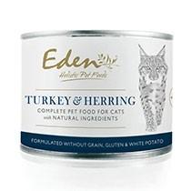 Eden Natural Wet Food for Cats: Turkey and Herring Cat Food 