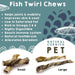 Fish Twirl Chew Dog Treats Natural Cornish Pet