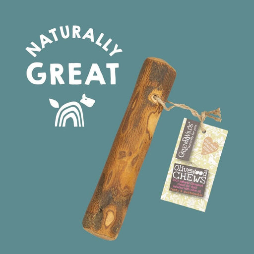 Green And Wilds Olivewood Dog Chew.