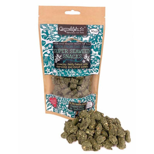 Green & Wilds Super Seaweed Snack natural dog treats.