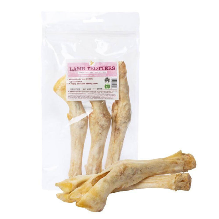JR Pet Products Lambs Trotter Dog Chew - Natural Dog Chews Available At The Pets Larder Natural Pet Shop. 