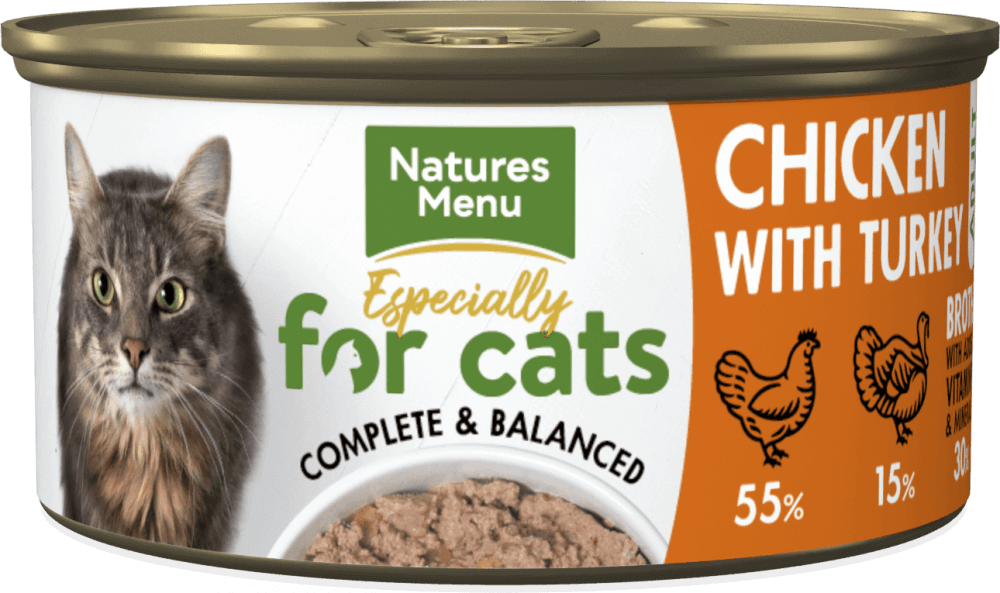 Natures Menu Especially For Cats Can Chicken & Turkey for Cats 85g Cat Food Natures Menu