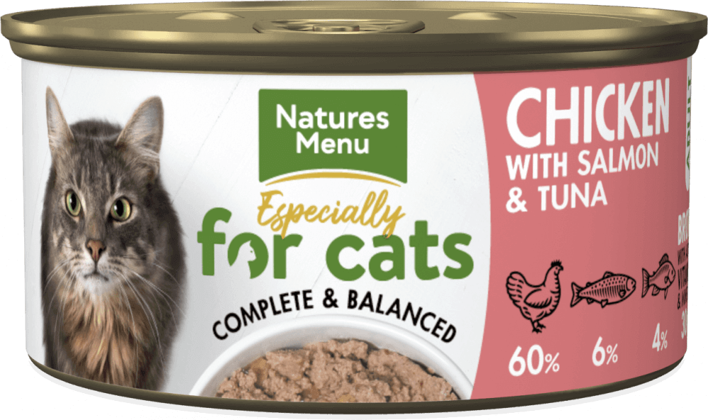 Natures Menu Especially For Cats Can Chicken with Salmon & Tuna 85g Cat Food Natures Menu