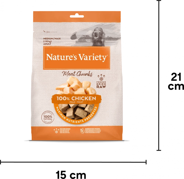 Natures Variety Freeze Dried 100% Chicken Chunks 50g Natures Variety