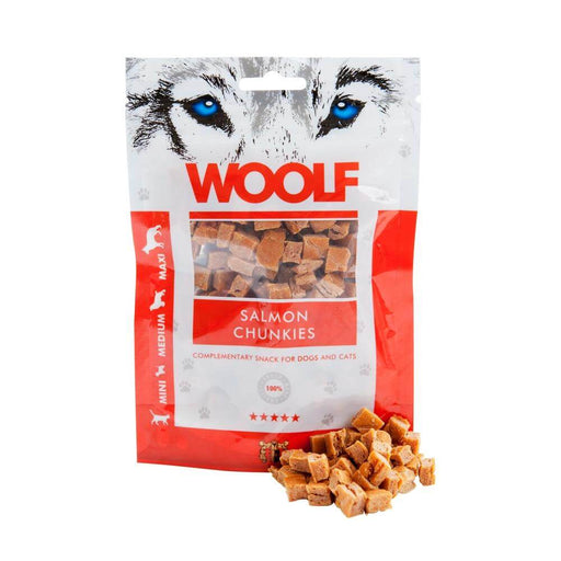 Woof Salmon Chunkies | Natural treats for dogs.